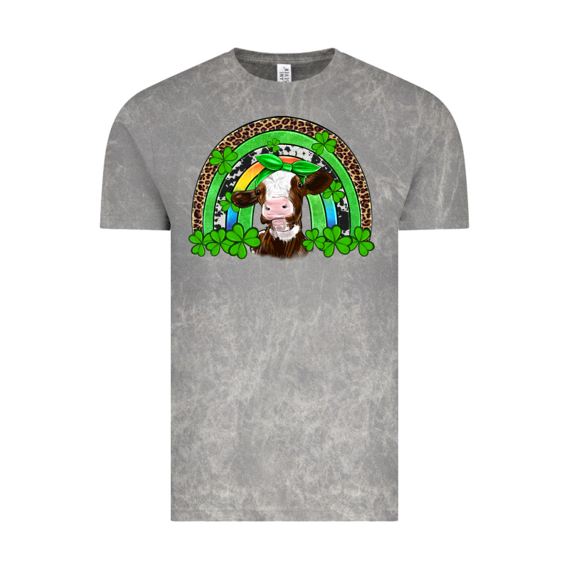 St Patricks Cow Rainbow Vintage Tee by Artiststas | Teevron