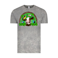 Cloud Rock st patricks cow rainbow Vintage Tee - Artiststas