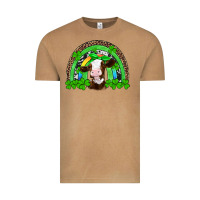 Vintage Camel st patricks cow rainbow Vintage Tee - Artiststas