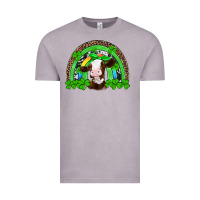 Vintage Zinc st patricks cow rainbow Vintage Tee - Artiststas
