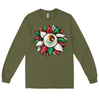 Army Green Christmas sunflower Mexican flag Long Sleeve Tee - JahusDesignShop