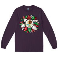 Plum Christmas sunflower Mexican flag Long Sleeve Tee - JahusDesignShop