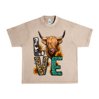 French Oak love long haired cow Urban Heavy Tee - Jasminsmagicworld