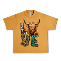 Peanut Butter love long haired cow Urban Heavy Tee - Jasminsmagicworld
