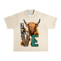 Sandshell love long haired cow Urban Heavy Tee - Jasminsmagicworld