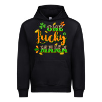 Black One lucky Mama St. Patrick's Day Urban Hoodie - CowGirlArtShop