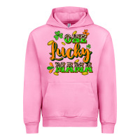 Fuchsia Pink One lucky Mama St. Patrick's Day Urban Hoodie - CowGirlArtShop