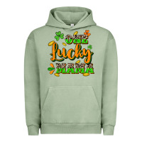 Pigment Oil Green One lucky Mama St. Patrick's Day Urban Hoodie - CowGirlArtShop