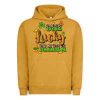 Pigment Peanut Butter One lucky Mama St. Patrick's Day Urban Hoodie - CowGirlArtShop