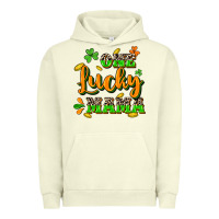 Pigment Pistachio One lucky Mama St. Patrick's Day Urban Hoodie - CowGirlArtShop