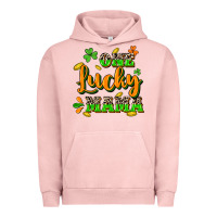Pigment Salmon One lucky Mama St. Patrick's Day Urban Hoodie - CowGirlArtShop