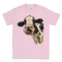 Bubblegum Pink Cute Holstein Heifer Classic Tee - LillyAllenDesigns