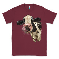 Burgundy Cute Holstein Heifer Classic Tee - LillyAllenDesigns