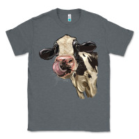 Charcoal Heather Cute Holstein Heifer Classic Tee - LillyAllenDesigns