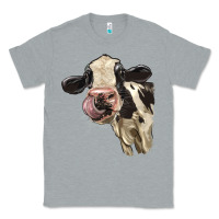 Heather Grey Cute Holstein Heifer Classic Tee - LillyAllenDesigns