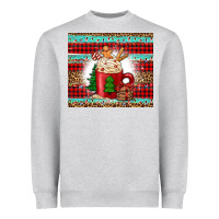 Heather Grey Christmas coffee Heavyweight Sweatshirt - Jasminsmagicworld