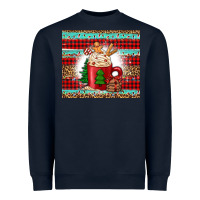 Navy Christmas coffee Heavyweight Sweatshirt - Jasminsmagicworld