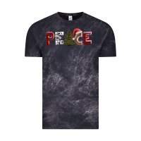 Cloud Black peace christmas Vintage Tee - AdoDesignShop