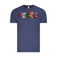 Vintage Denim peace christmas Vintage Tee - AdoDesignShop