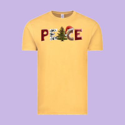 Peace Christmas Vintage Tee Designed By Adodesignshop
