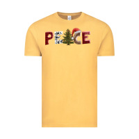 Vintage Mustard peace christmas Vintage Tee - AdoDesignShop