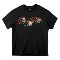 Black hohoho christmas cows Heavy Core Tee - RanaPortraitStore