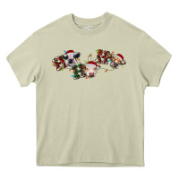 Mossy hohoho christmas cows Heavy Core Tee - RanaPortraitStore