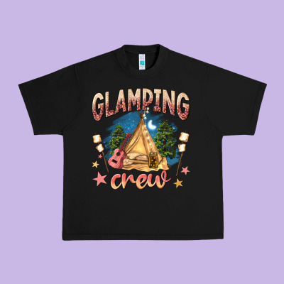 Glamping Crew Urban Heavy Tee Designed By Nancycooperartshop