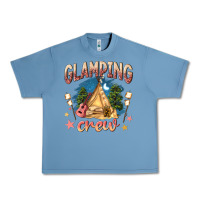 Pebble Blue glamping crew Urban Heavy Tee - NancyCooperArtShop