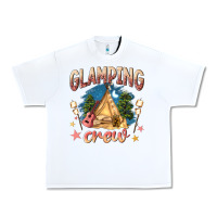 White glamping crew Urban Heavy Tee - NancyCooperArtShop