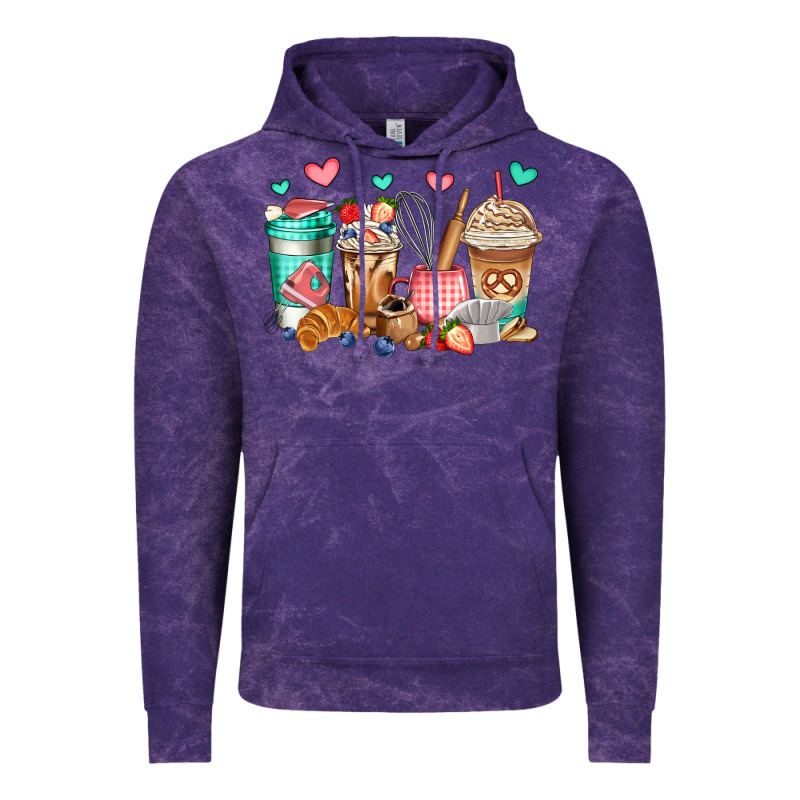 Baking Coffee Cups Vintage Hoodie by Jasminsmagicworld | Teevron