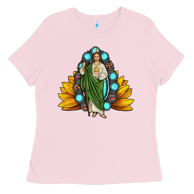 San Judas Gemstone Sunflower Ladies Tee by JahusDesignShop | Teevron