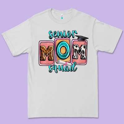 Senior Mom Squad Premium Tee Designed By Zillion Design Studio