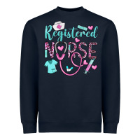Navy registered nurse rn Heavyweight Sweatshirt - BarkalooDesign