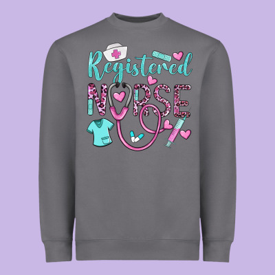 Registered Nurse Rn Heavyweight Sweatshirt Designed By Barkaloodesign