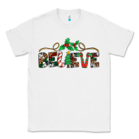 White believe santa claus christmas Classic Tee - Jasminsmagicworld