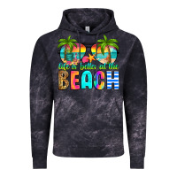 Cloud Black life is better at the beach Vintage Hoodie - RanaPortraitStore