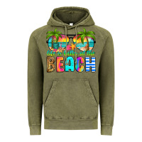 Vintage Olive life is better at the beach Vintage Hoodie - RanaPortraitStore