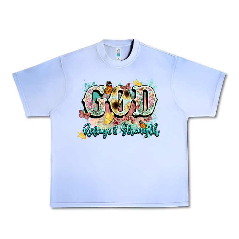 God Is My Refugee And Strength Urban Heavy Tee by NancyCooperArtShop | Teevron