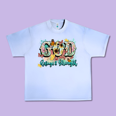 God Is My Refugee And Strength Urban Heavy Tee Designed By Nancycooperartshop