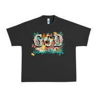 Pigment Black god is my refugee and strength Urban Heavy Tee - NancyCooperArtShop