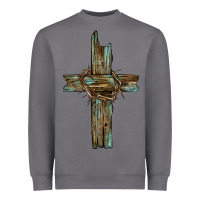 Storm cross with thorn Heavyweight Sweatshirt - BarkalooDesign