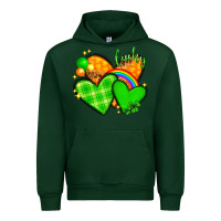 Forest Green St. Patrick's Day hearts St. Patricks day Urban Hoodie - HowdyJamesFarm