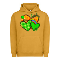 Pigment Peanut Butter St. Patrick's Day hearts St. Patricks day Urban Hoodie - HowdyJamesFarm