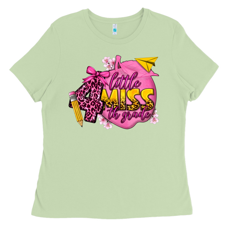 Little Miss 4th Grade Ladies Tee by texasbilliewilder | Teevron