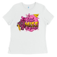 White little miss 4th grade Ladies Tee - texasbilliewilder