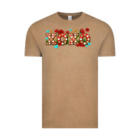 Vintage Coffee xoxo roses and keys Vintage Tee - AdoDesignShop