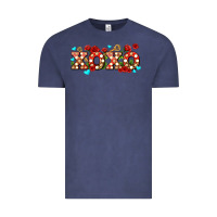 Vintage Denim xoxo roses and keys Vintage Tee - AdoDesignShop