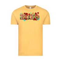 Vintage Mustard xoxo roses and keys Vintage Tee - AdoDesignShop