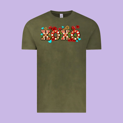 Xoxo Roses And Keys Vintage Tee Designed By Adodesignshop